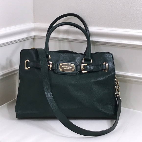 Handbags - Micheal kors Hamilton bag green excellent
